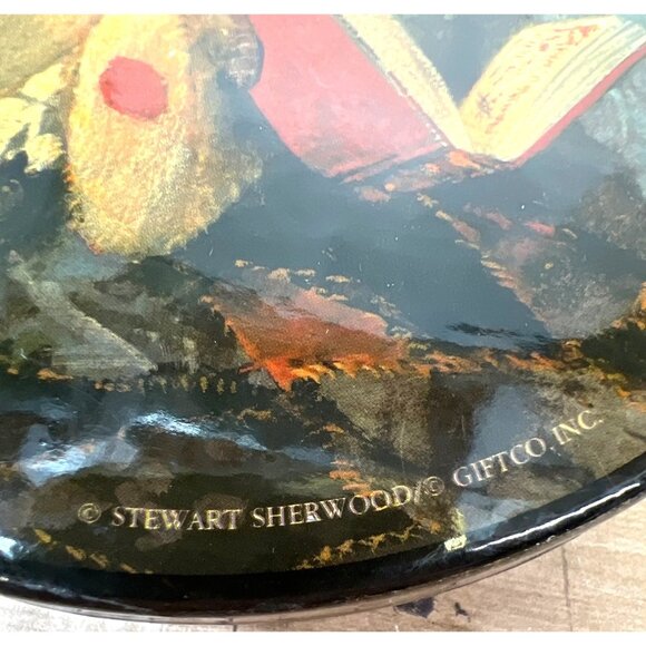 Stewart Sherwood Teddy Bear Decorative Box Black Lacquered - Picture 3 of 4